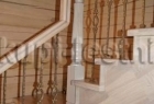Кованные балясины №490-2 по лестнице на даче